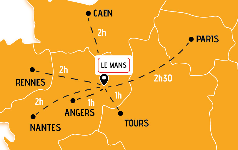 CESSION OFFICE INDIVIDUEL : LE MANS - 55 MINUTES DE PARIS - SARTHE